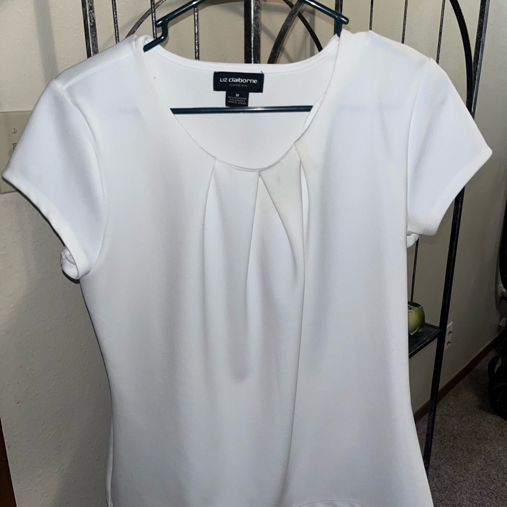 Liz Claiborne White Blouse